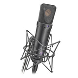 Neumann U 87 Ai Condenser Microphone (Studio Set, Black) with RF-5P-B Reflection Filter &  Reflection Filter Mic Stand Bundle