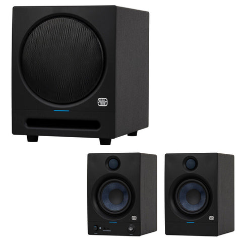 PreSonus Eris Sub 8BT Powered 8" Bluetooth Studio Subwoofer Bundle with Presonus Eris E5BT 2nd GEN