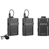 BOYA BY-WM4 PRO-K2 Two-Person Digital Camera-Mount Wireless Omni Lavalier Microphone System (2.4 GHz)