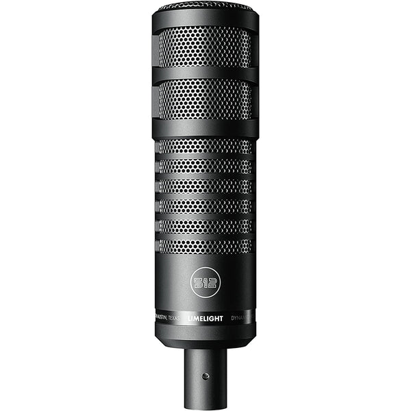 512 Audio Limelight Dynamic Vocal XLR Microphone for Podcasting, Broadcasting and Streaming, Black (512-LLT)