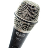 CAD CADLive D32 Supercardioid Dynamic Handheld Microphone (3 Pack) with 3 x Foam Windscreen & 3 x XLR Cable Bundle