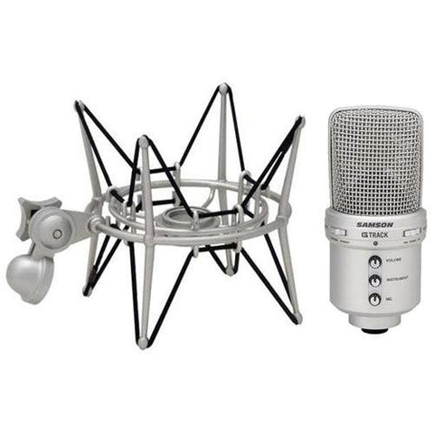 Samson G-Track USB Condenser Microphone With SP04 Shock Mount