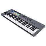 Novation FLkey 49-Key USB MIDI Keyboard Controller for FL Studio Bundle with Kaces Stretchy Keyboard Dust Cover and Hosa Mid-310 Midi cable 10'