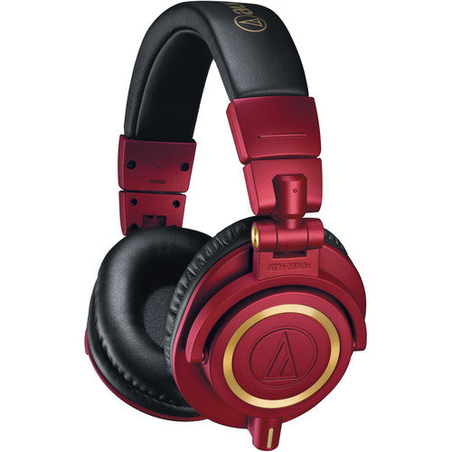 Audio-Technica ATH-M50xRD Professional Monitor Headphones, Red