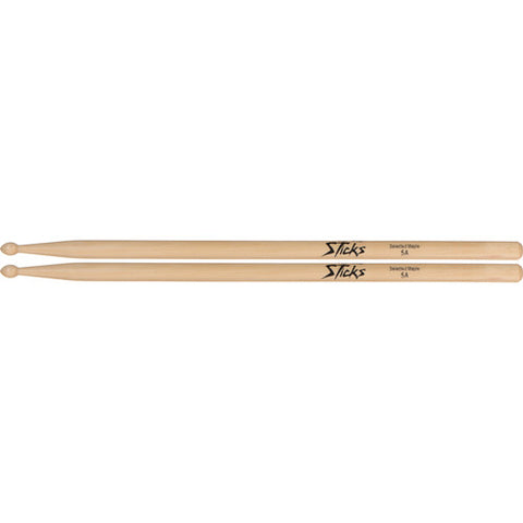 On-Stage Wood Tip Maple Wood 5A Drumsticks 12 Pair