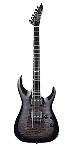 ESP EIIHORNTIISTBLKSB Solid-Body Electric Guitar, See Thru Black Sunburst