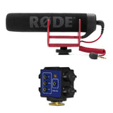 Rode VideoMic GO Light Weight On-Camera Microphone with Beachtek DXA-GO Audio Adapter Bundle
