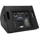 Samson RSXM12A - 800W 2-Way Active Stage Monitor (12") Bundle with Auray SS-4420 Steel Speaker Stand, Speaker Stand Bag 51" Interior and 20' XLR Cable