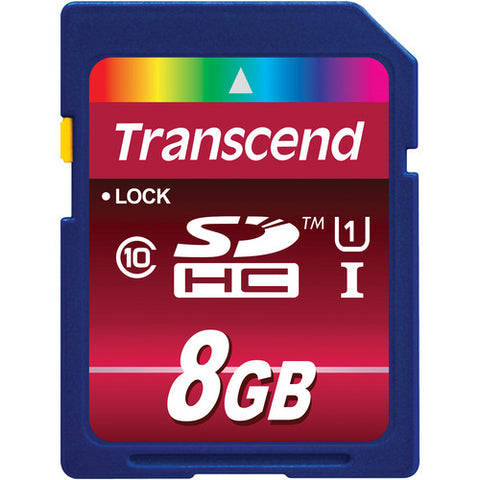 Transcend 8GB SDHC Memory Card Class 10