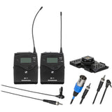 Sennheiser EW 112P G4 Camera-Mount Wireless Omni Lavalier Mic (A: 516 to 558 MHz) with Zoom H6 All Black Portable Recorder & 10-Pack Straps Bundle