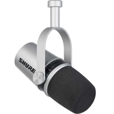 Shure MV7 Podcast Microphone (Silver)