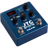 NUX JTC PRO Drum Loop PRO Dual Switch Looper Pedal Bundle with Polsen HPC-A30-MK2 Studio Monitor Headphones, Kopul 10' Instrument Cable, and Fender 12-Pack Picks