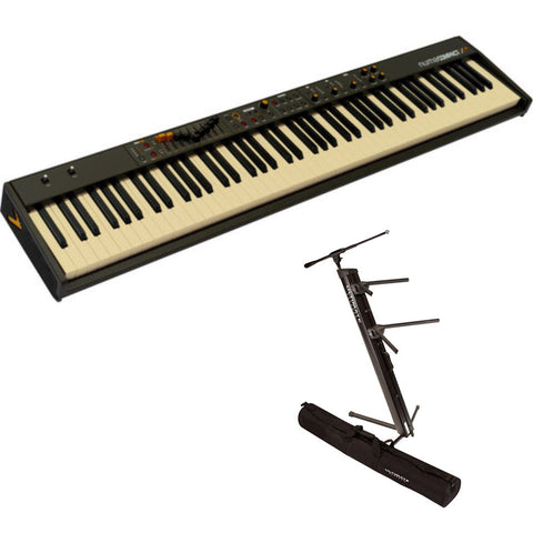 StudioLogic Numa Compact X SE 88-Key Compact Digital Stage Piano Bundle with Ultimate Support APEX AX-48 Pro Plus Portable Column Keyboard Stand