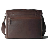 compagnon "the medium messenger" Leather Camera Bag (Dark Brown)