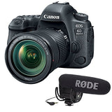 Canon EOS 6D Mark II DSLR Camera with 24-105mm f/3.5-5.6 Lens plus Rode VideoMic Pro and Rycote Lyre Shockmount