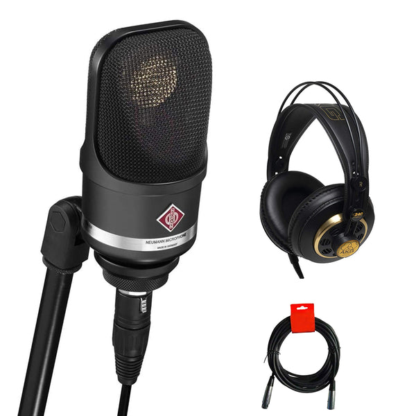 Neumann 008667 TLM 107 Multi-Pattern Large Diaphragm Condenser Microphone (Black)