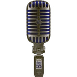 Shure Super 55 Supercardioid Dynamic Microphone (Chrome with Blue Foam)