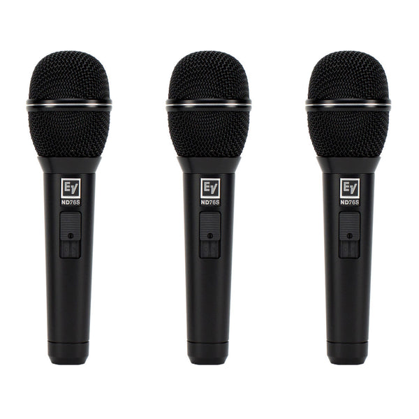 Electro-Voice ND68 Dynamic Supercardioid Bass Drum Microphone (3-Pack) Bundle