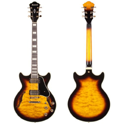 Ibanez AM93AYS Artcore Expressionist Semi-Hollow Electric Guitar, Yellow Sunburst