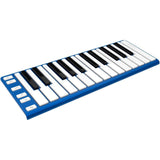 CME XKEY 25 Midi Controller (Blue) with CME Supernova Xkey Carrying Case & Fastener Straps (10-Pack) Bundle