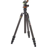 Carbon Fibre, 23mm leg tube,4-section tripod with AirHed Neo ballhead BILLYBLACK