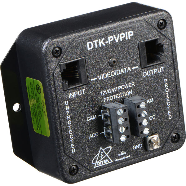 DITEK DTK-PVPIP IP/PoE Video Power and Data Surge Protector