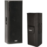 QSC KW153 1000W 15" Active 3-Way Loudspeaker Bundle with QSC KW153 Padded Speaker Cover