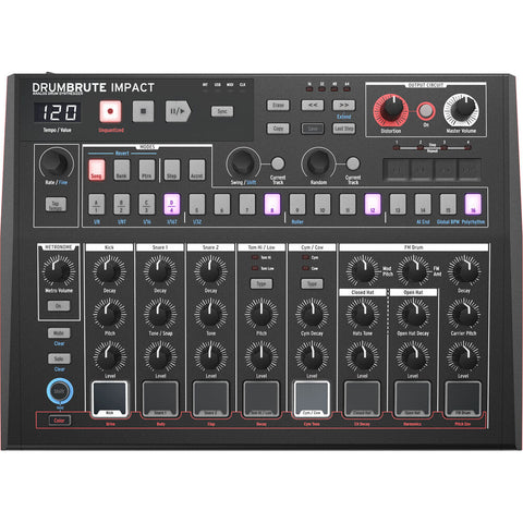 Arturia DrumBrute Impact Special Edition Noir Analog Drum Machine (Black)