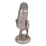 Blue Yeti USB Microphone (Platinum) with Polsen HPC-A30 Studio Monitor Headphones & Pop Filter Bundle