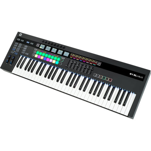 Novation 61-Note SL MkIII - MIDI and CV Keyboard Controller with Sequencer Keyboard