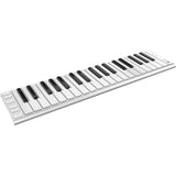 CME Xkey Air 37 Bluetooth Mobile Music Keyboard (Silver) with CME Solar Xkey37 Carrying Case & Fastener Straps (10-Pack) Bundle