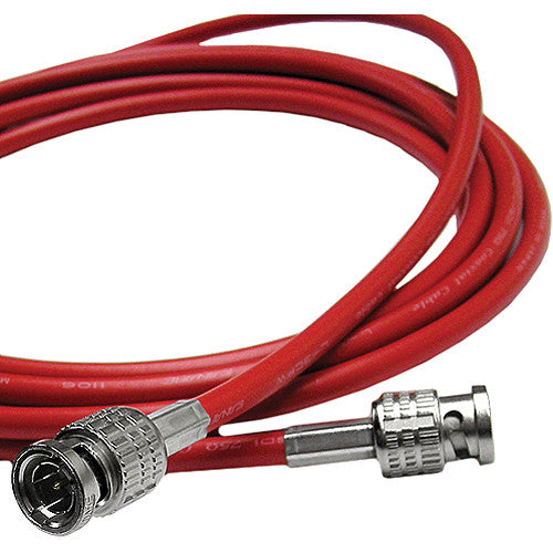 Canare 10' L-3CFW RG59 HD-SDI Coaxial Cable with Male BNCs (Red)
