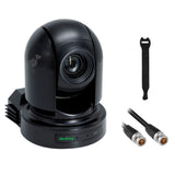 BirdDog Eyes P200 1080p Full NDI PTZ Camera (Black) with Kopul 3G-SDI Cable (50 ft) & 10-Pack Fastener Straps Bundle