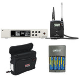 Sennheiser ew 100 G4 Wireless Instrument System with Ci 1 Guitar Cable A: (516 to 558 MHz) plus Gator Cases GM-1W Wireless Mobile Pack and 4-Hour Rapid Charger (4 AA NiMH Batteries)