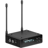 Sennheiser EW-DP ME 2 SET Camera-Mount Digital Wireless Omni Lavalier Mic System (Q1-6: 470 to 526 MHz) Bundle with Auray WLW Fuzzy Windbuster and Watson AANM-CK25 Rapid Charger