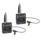 Tascam DR-10L Micro Portable Audio Recorder with Lavalier Microphone Bundle (2-Pack)