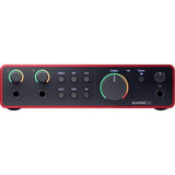 Focusrite Scarlett 2i2 USB-C Audio Interface (4th Gen) Bundle with Polsen HPC-A30 Studio Monitor Headphones, Pop Filter and XLR- XLR Cable