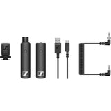 Sennheiser XSW-D Portable Interview Set with RAVPower Luster 6700mAh Charger & Fastener Straps 10-Pack Bundle