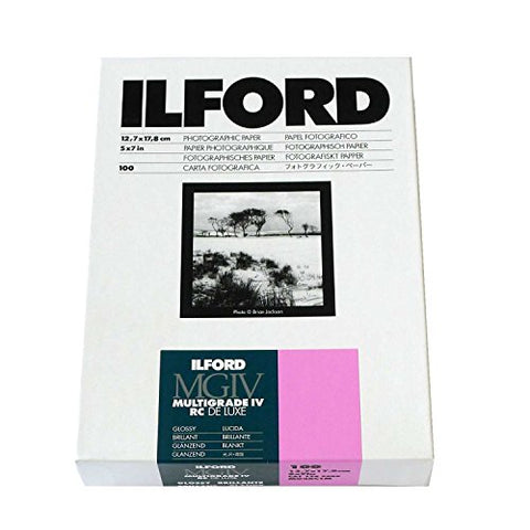 Ilford Multigrade IV RC DeLuxe Paper (Glossy, 5 x 7", 100 Sheets)