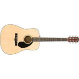 Fender CD-60S Beginner Dreadnought Guitar Pack, Natural with Gig Bag, Strap, Picks, Strings, and Online Lessons