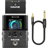 NUX B-8 Professional Wireless System for Guitar, Bass, Various Instruments Bundle with 240 Studio Pro Stereo Headphones and Cleaning Pack