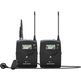 Sennheiser EW 122P G4 Camera-Mount Wireless Lavalier Microphone System, A1: 470 to 516 MHz (2-Pack) Bundle with SKB 3I1209-4-BH4 SKB iSeries Waterproof Case and Rapid Charger with 4 AA Batteries