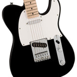 Squire Sonic Telecaster Electric Guitar, Black, Maple Fingerboard