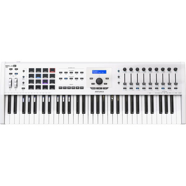 Arturia KeyLab MKII 61 - Professional MIDI Controller and Software (White)