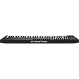 Novation Launchkey 61 MK3 USB MIDI Keyboard Controller (61-Key) Bundle with Monitor Headphones, Sustain Pedal, Dust Cover & MIDI Cable
