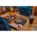 Hercules DJ Control Inpulse 300 2-Deck USB DJ Controller for Serato DJ Lite and DJUCED Bundle with Mackie CR3-X  Multimedia Monitors (Pair, Black) and 6' Mini to RCA Cables