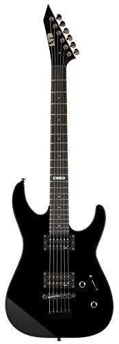 ESP LTD M-10 Electric Guitar Starter Bundle with Gig Bag, Black