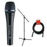 Sennheiser e945 Supercardioid Dynamic Handheld Vocal Microphone with Tripod Microphone Stand & 20' XLR Cable