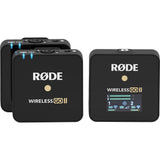 Rode Microphones Wireless GO II Dual Channel Wireless Microphone System Bundle with 2x Rode Lavalier II Omnidirectional Lav Mic and 3-Pack Foam Windscreen