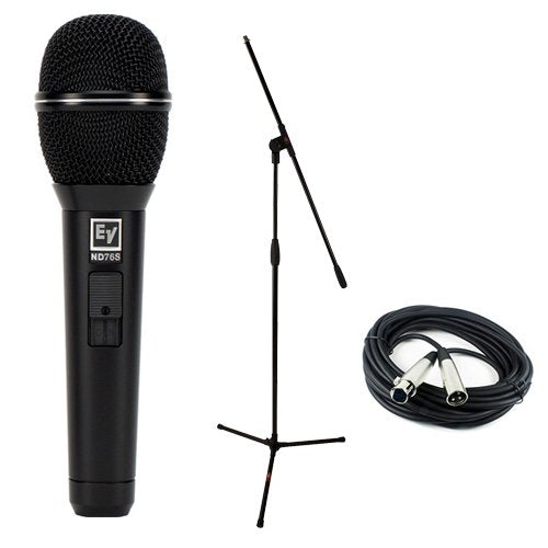 Electro-Voice ND76S Dynamic Cardioid Vocal Microphone w/ Mute/Unmute Switch Kit